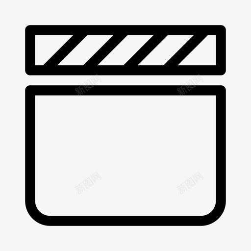 隔板电影制作界面元素ios优化图标svg_新图网 https://ixintu.com 电影制作 界面元素ios优化 隔板