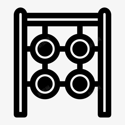 轮胎攀爬公园游戏图标svg_新图网 https://ixintu.com 公园 学校 操场 游戏 轮胎攀爬