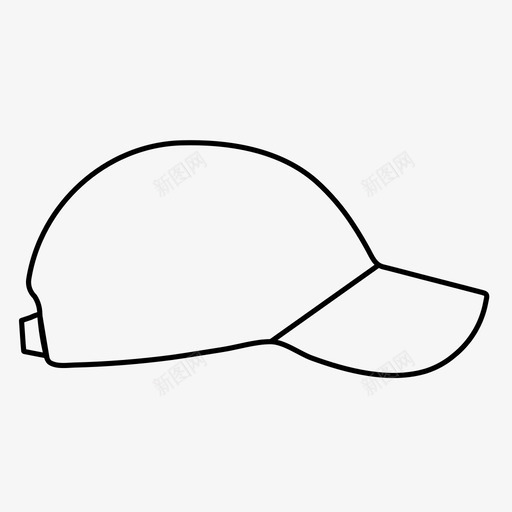 棒球帽帽子夏天图标svg_新图网 https://ixintu.com 夏天 帽子 棒球帽