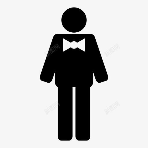 新郎客户顾客图标svg_新图网 https://ixintu.com 个人 婚姻 客户 新郎 男性 顾客