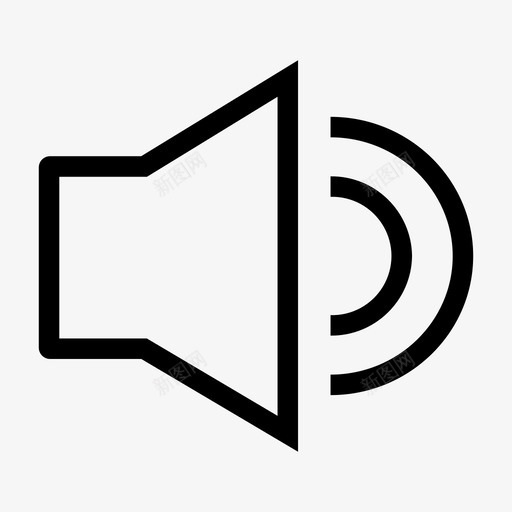 音量扬声器调高音量图标svg_新图网 https://ixintu.com 扬声器 调高音量 音量