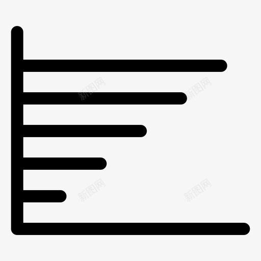 柱状图轮廓图图标svg_新图网 https://ixintu.com 柱状图 轮廓图