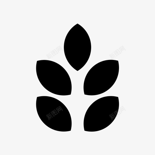 农作物农业农场图标svg_新图网 https://ixintu.com 农业 农作物 农场 小麦 植物