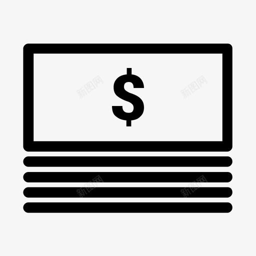 一包钱图标svg_新图网 https://ixintu.com 一包钱