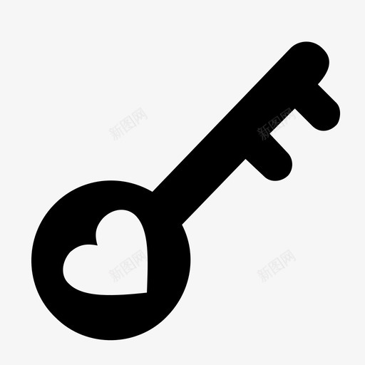 心形键访问爱情图标svg_新图网 https://ixintu.com 密码 心形键 爱情 约会 访问 通行证