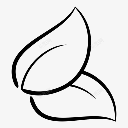 树叶秋天秋叶图标svg_新图网 https://ixintu.com 树叶 秋叶 秋天