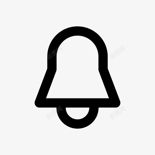 铃声通知必需品图标svg_新图网 https://ixintu.com 必需品 通知 铃声