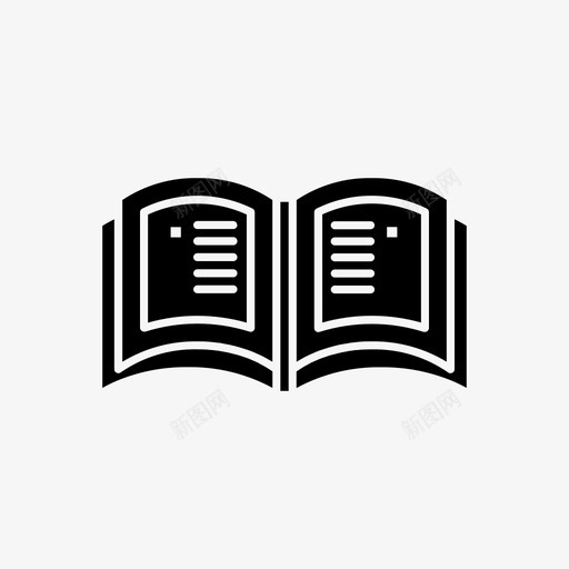 开卷教育阅读图标svg_新图网 https://ixintu.com 学习 学校 开卷 教育 教育学校 阅读