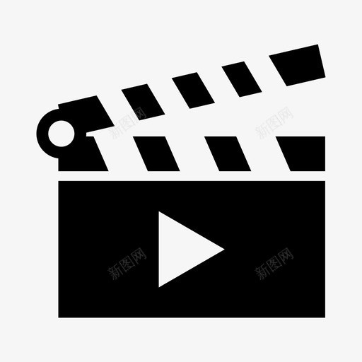 隔板电影院电影摄影图标svg_新图网 https://ixintu.com 录像 电影 电影摄影 电影院 隔板