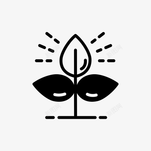 植物农业绿色图标svg_新图网 https://ixintu.com 农业 发芽 植物 生态填充图标集 生长 种植 绿色
