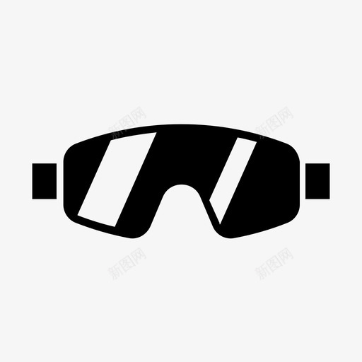 眼镜飞行跳跃图标svg_新图网 https://ixintu.com 眼镜 跳伞 跳跃 运动 飞行