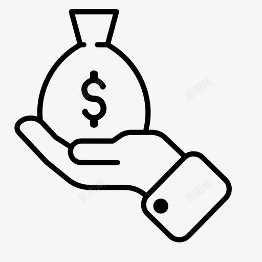 货币金融投资图标svg_新图网 https://ixintu.com 投资 支付 货币 货币pt2 金融