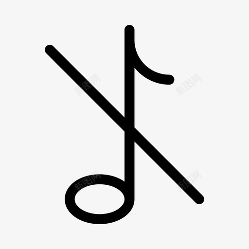 静音音乐界面元素ios优化图标svg_新图网 https://ixintu.com 界面元素ios优化 静音 音乐