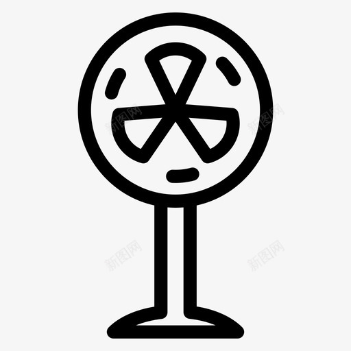 冷却风扇电器电子图标svg_新图网 https://ixintu.com 住宅 冷却风扇 厨房 家用 家用电器 电器 电子