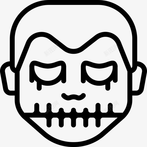 骷髅男孩表情符号万圣节图标svg_新图网 https://ixintu.com 万圣节 恐怖 恐怖表情大纲 表情符号 骷髅男孩