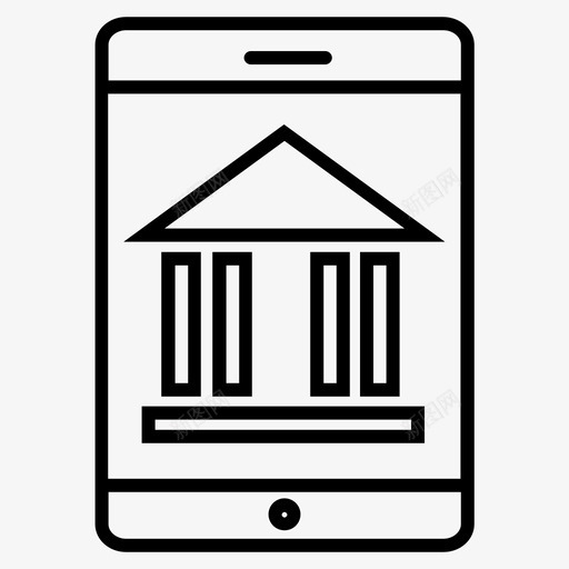 手机银行银行应用程序银行网站图标svg_新图网 https://ixintu.com 手机 手机银行 登录 网上银行 银行2 银行应用程序 银行网站