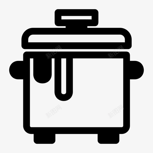 锅砂锅烹饪图标svg_新图网 https://ixintu.com 厨房 炖菜 烹饪 砂锅 锅