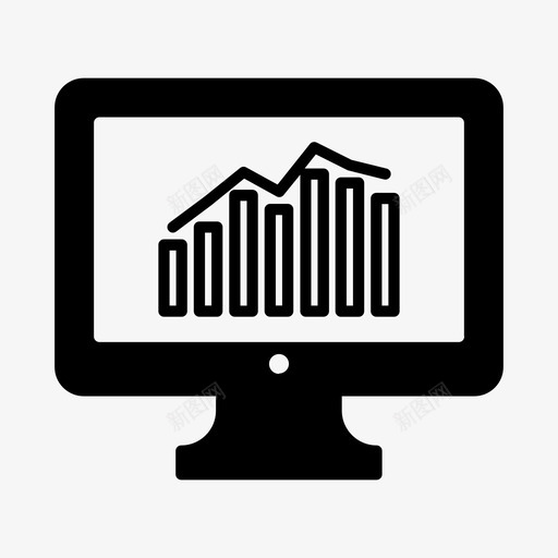 计算机数据分析商业报告图标svg_新图网 https://ixintu.com 商业报告 计算机数据分析