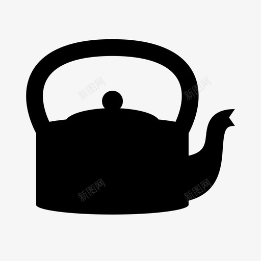壶茶茶壶图标svg_新图网 https://ixintu.com 壶 茶 茶壶 荒野