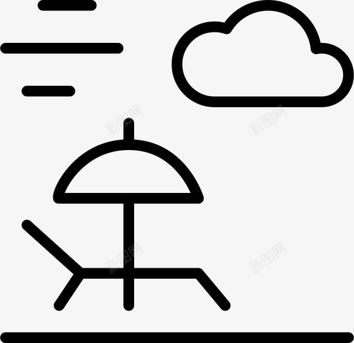 休息室云风暴图标svg_新图网 https://ixintu.com 云 休息室 天气景观稀薄 棕褐色 雨伞 风 风暴