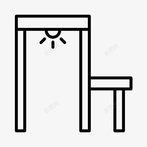 机场保安边境管制海关图标svg_新图网 https://ixintu.com 扫描仪 旅行 机场保安 海关 边境管制