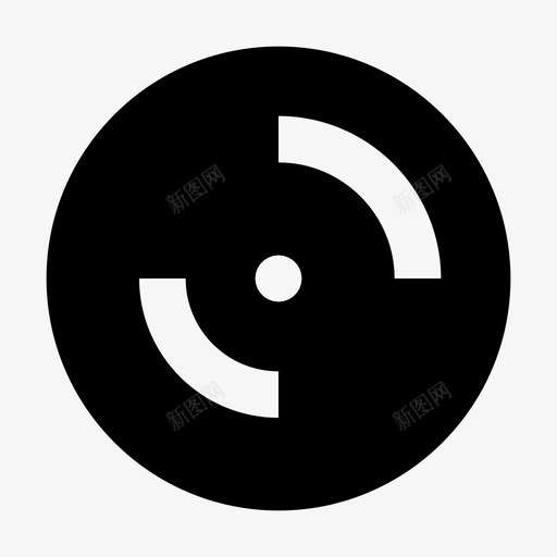 光盘存储器接口材料图标svg_新图网 https://ixintu.com 光盘 存储器 接口材料