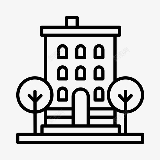 建筑法国巴黎图标svg_新图网 https://ixintu.com 巴黎 建筑 法国
