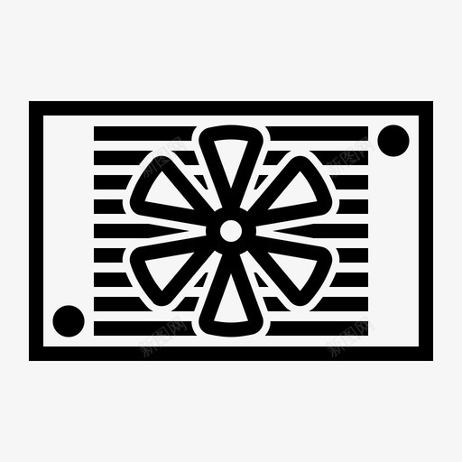 热交换器汽车冷却器图标svg_新图网 https://ixintu.com 冷却器 汽车 汽车零件 油 热交换器