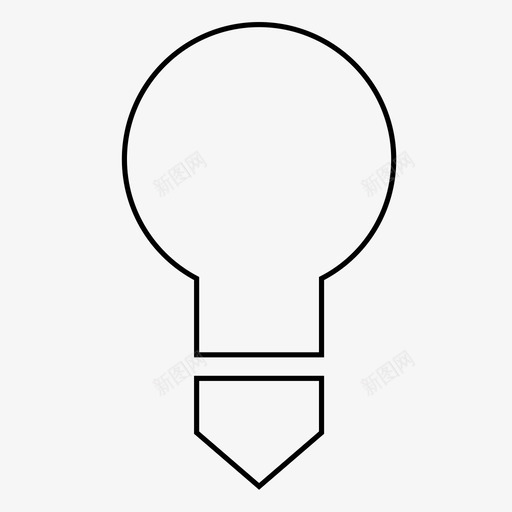 灯泡生意主意图标svg_新图网 https://ixintu.com 主意 灯泡 生意
