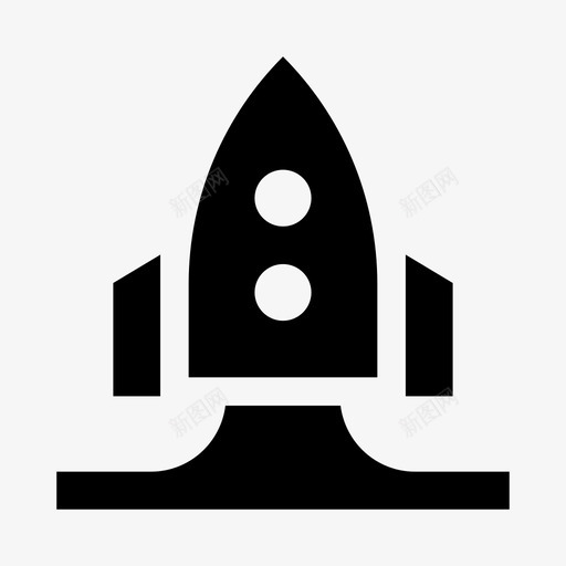 火箭发射太空图标svg_新图网 https://ixintu.com 发射 启动 固体 太空 火箭 电子商务