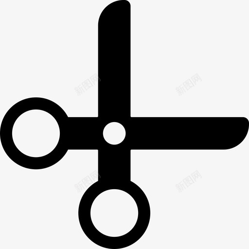 开圆剪刀有教育意义图标svg_新图网 https://ixintu.com 开圆剪刀 有教育意义