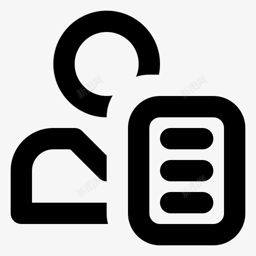 申请人用户用户信息图标svg_新图网 https://ixintu.com 办公室图标 用户 用户信息 申请人