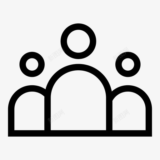 业务组人群人口图标svg_新图网 https://ixintu.com 业务组 人口 人群 团队 用户