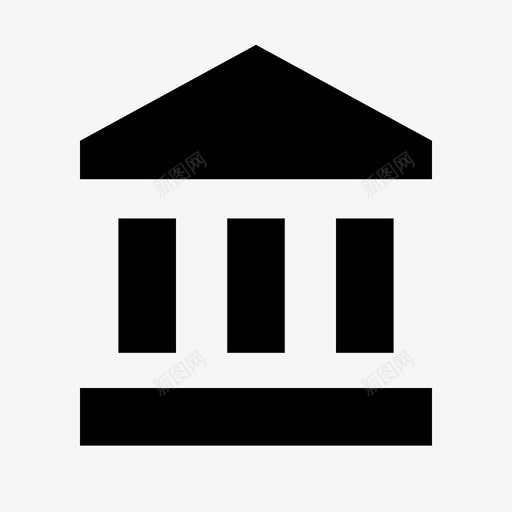账户余额银行图标svg_新图网 https://ixintu.com android风格 余额 机构 账户 银行