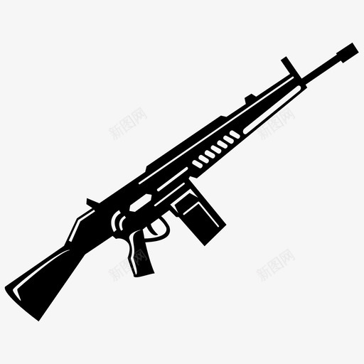 枪游戏武器图标svg_新图网 https://ixintu.com 枪 武器 游戏