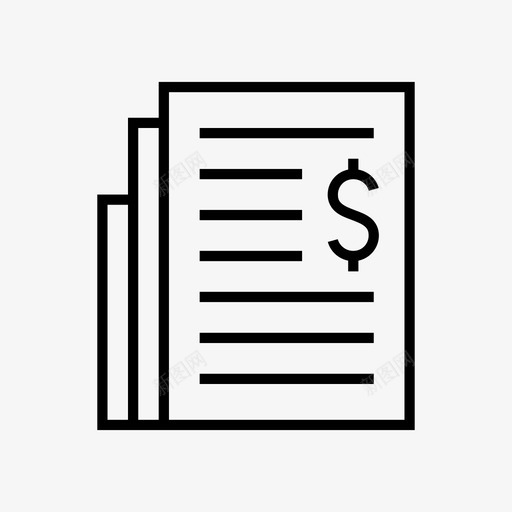 经济新闻报纸报道图标svg_新图网 https://ixintu.com 报纸 报道 经济新闻 股票 银行