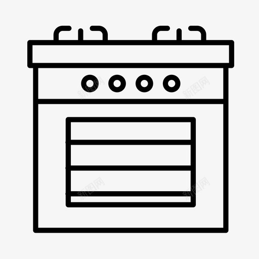 烤箱面包师面包房图标svg_新图网 https://ixintu.com 咖啡厅 烤箱 烹饪 面包师 面包房