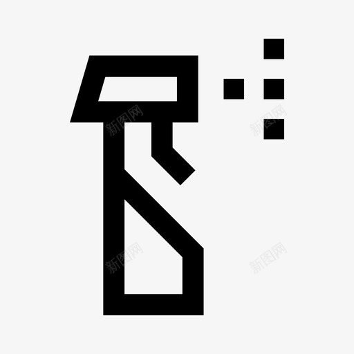 喷雾瓶清洁剂卫生图标svg_新图网 https://ixintu.com 六边形直线 卫生 喷雾瓶 洒水 清洁剂