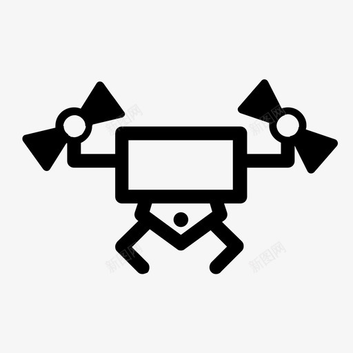 无人机摄像机飞行图标svg_新图网 https://ixintu.com 摄像机 无人机 飞行