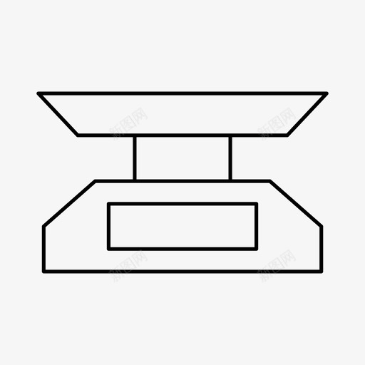 秤量器具图标svg_新图网 https://ixintu.com 仪表 器具 秤 重量 量