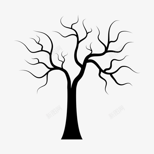 枯树沙漠自然图标svg_新图网 https://ixintu.com 冬天 枯树 植物 沙漠 自然