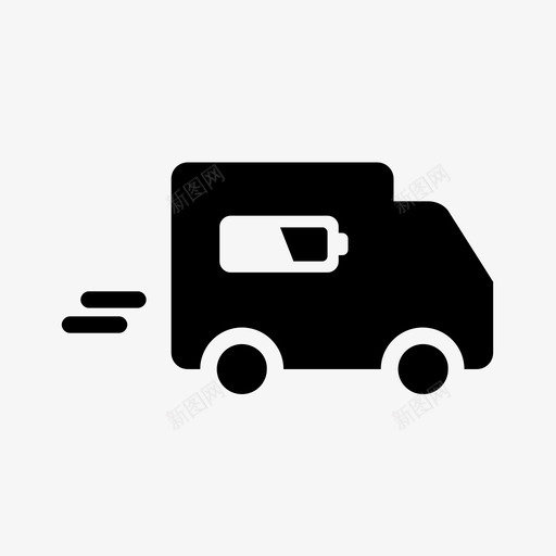 电动汽车电动卡车汽车图标svg_新图网 https://ixintu.com 汽车 电动卡车 电动汽车