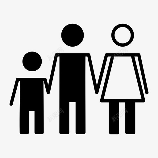 家庭孩子家图标svg_新图网 https://ixintu.com 亲戚 孩子 家 家庭 父母