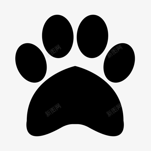 狗爪动物自然图标svg_新图网 https://ixintu.com 动物 狗爪 自然 轨道