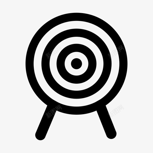 瞄准射箭射击图标svg_新图网 https://ixintu.com 射击 射箭 瞄准 训练 运动
