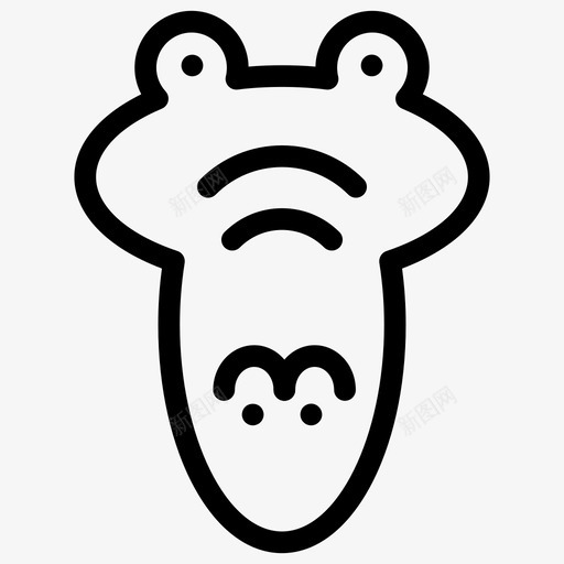蛇动物眼镜蛇图标svg_新图网 https://ixintu.com 动物 动物线图标 爬行动物 眼镜蛇 蛇