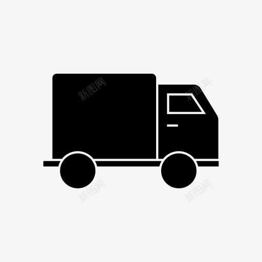 卡车快递送货图标svg_新图网 https://ixintu.com 卡车 快递 购物 运输 送货