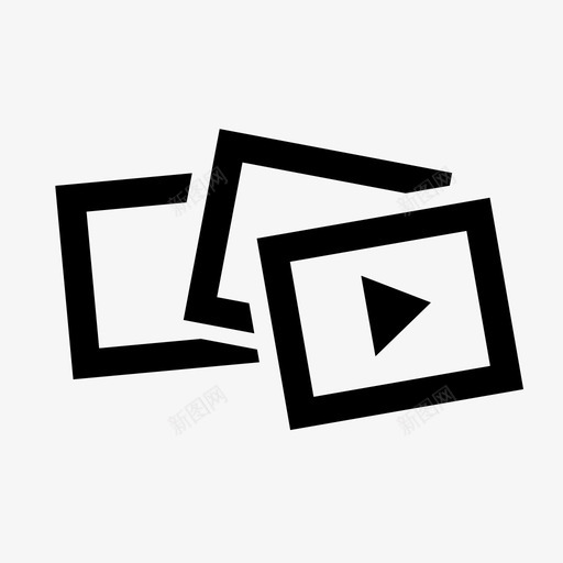 幻灯片动画gif图标svg_新图网 https://ixintu.com gif powerpoint 动画 幻灯片 照片 系统类型图标