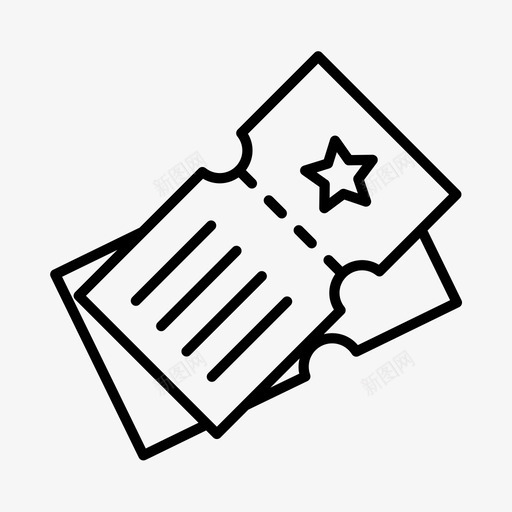 门票百老汇电影图标svg_新图网 https://ixintu.com 制作 剧院 演出 电影 百老汇 门票