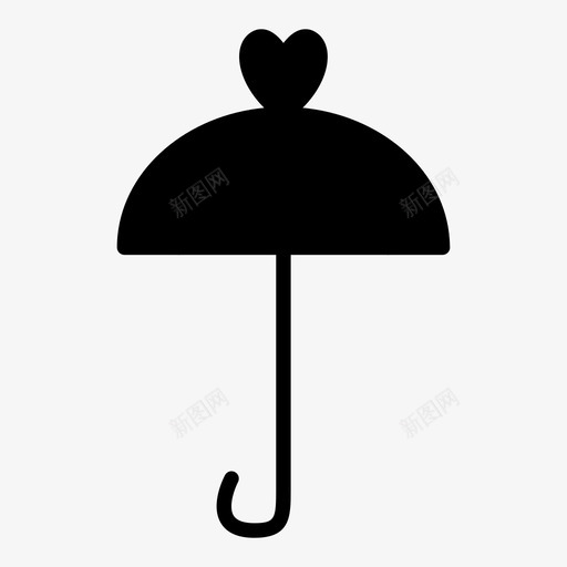 雨伞婚礼图标svg_新图网 https://ixintu.com 婚礼 雨伞